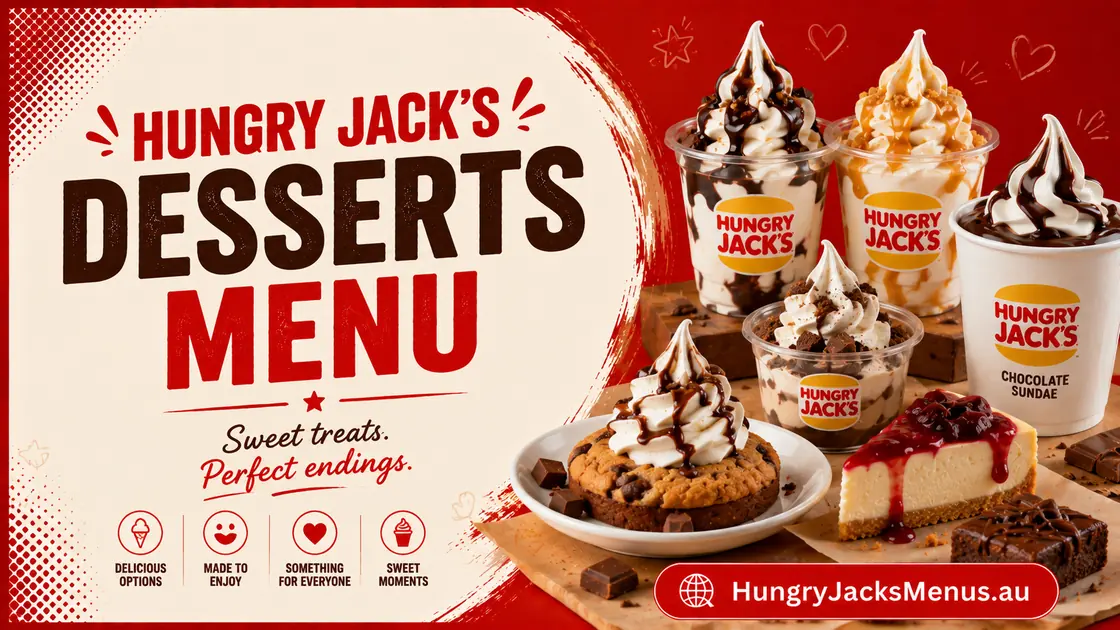 hungry jacks desserts menu