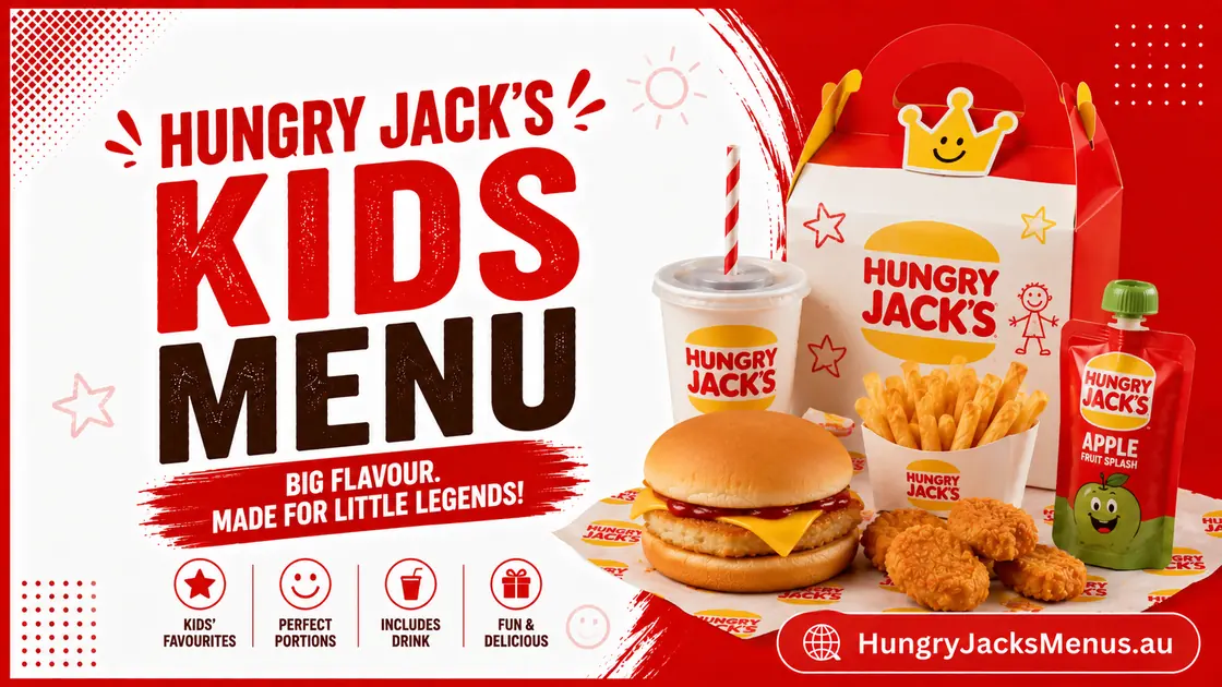 hungry jacks kids menu