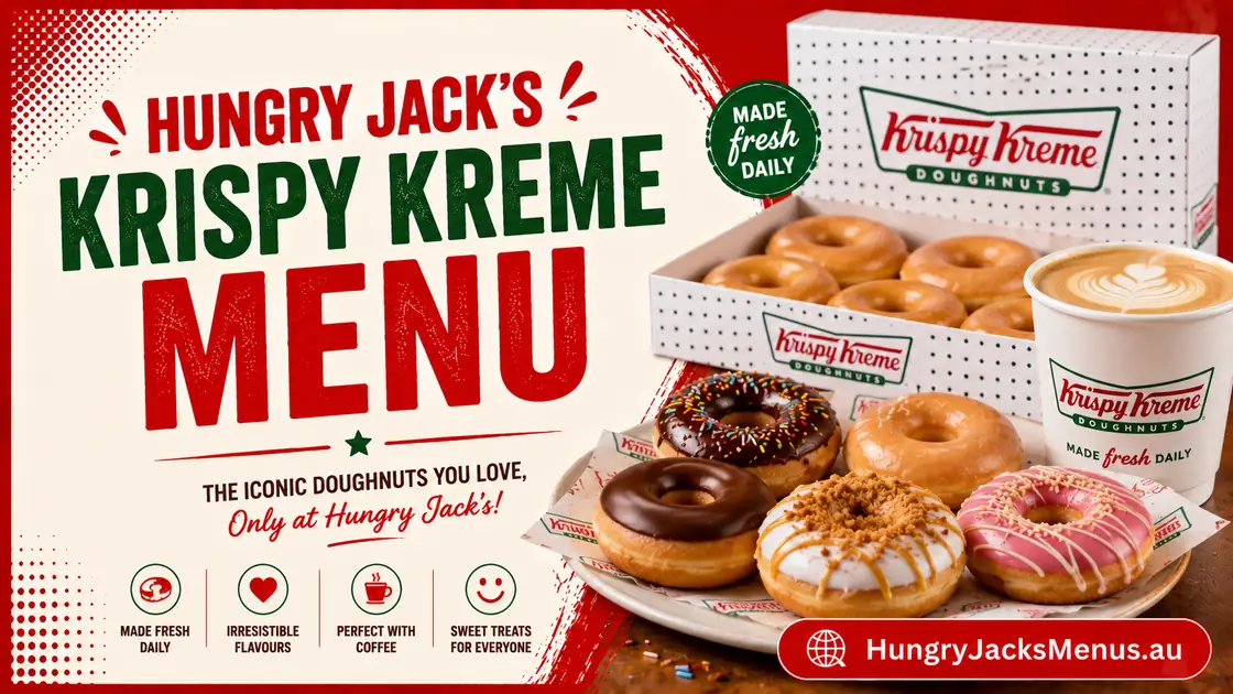 hungry jacks krispy kreme menu