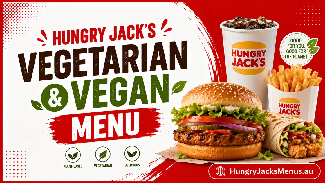 hungry jacks vegetarian menu