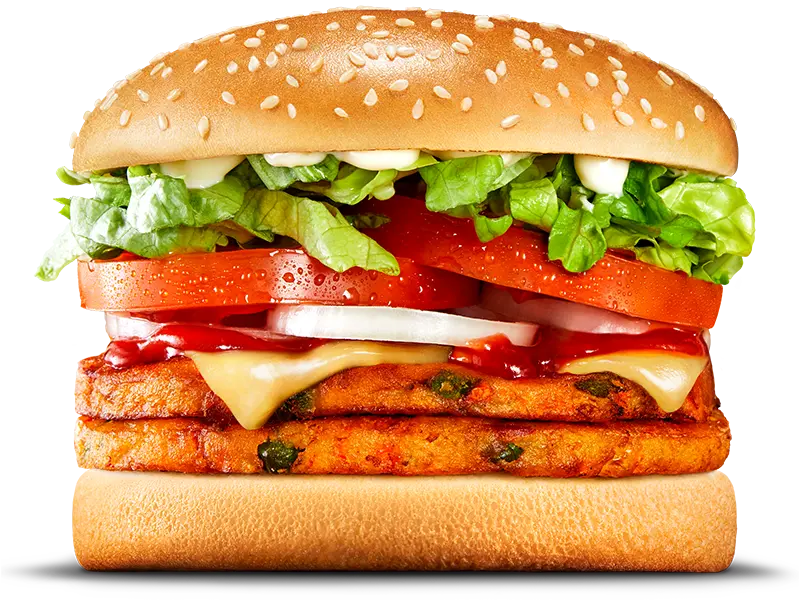 Hungry Jack's Double Veggie Whopper Cheese