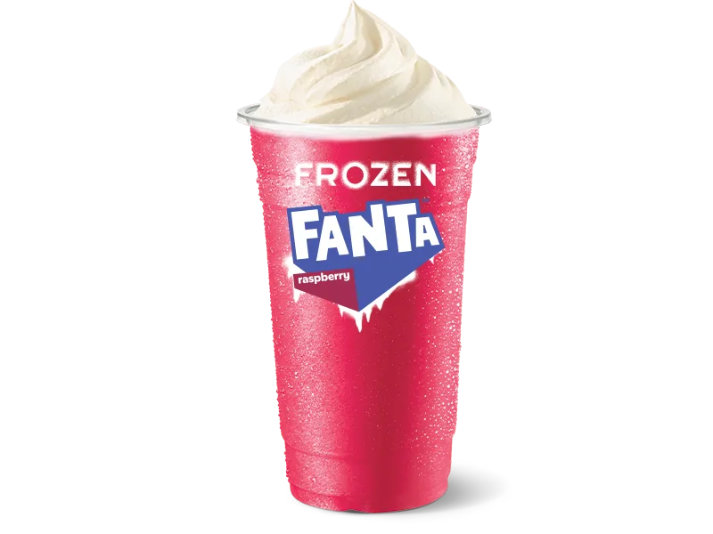 Hungry Jack's Frozen Fanta Raspberry Spider