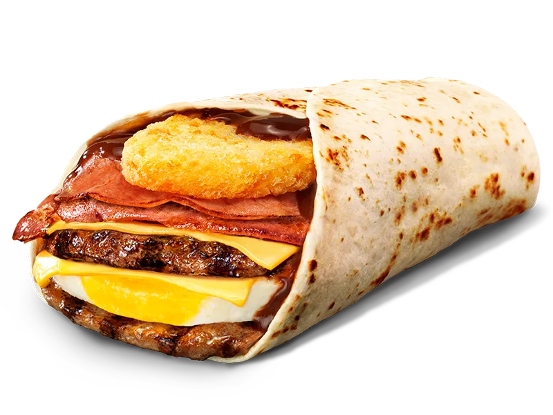 Hungry Jack's Mega BBQ Brekky Wrap