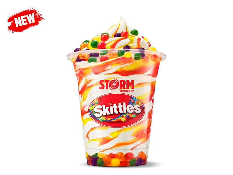 Hungry Jack's Storm inspired by Skittles